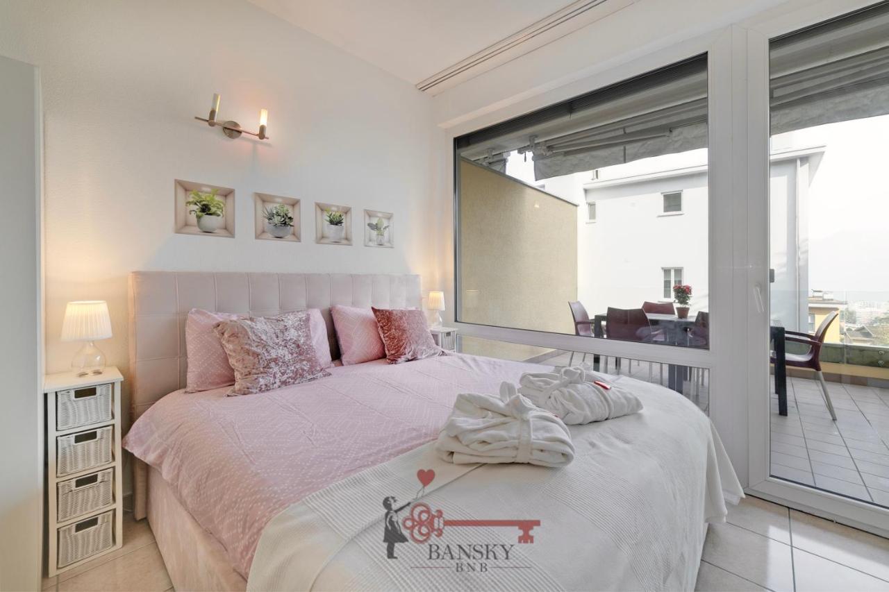 'Cuore Di Rose' Parking - Welcome Set, Netflix, For 4 Persons -By Easylife Swiss ルガーノ エクステリア 写真